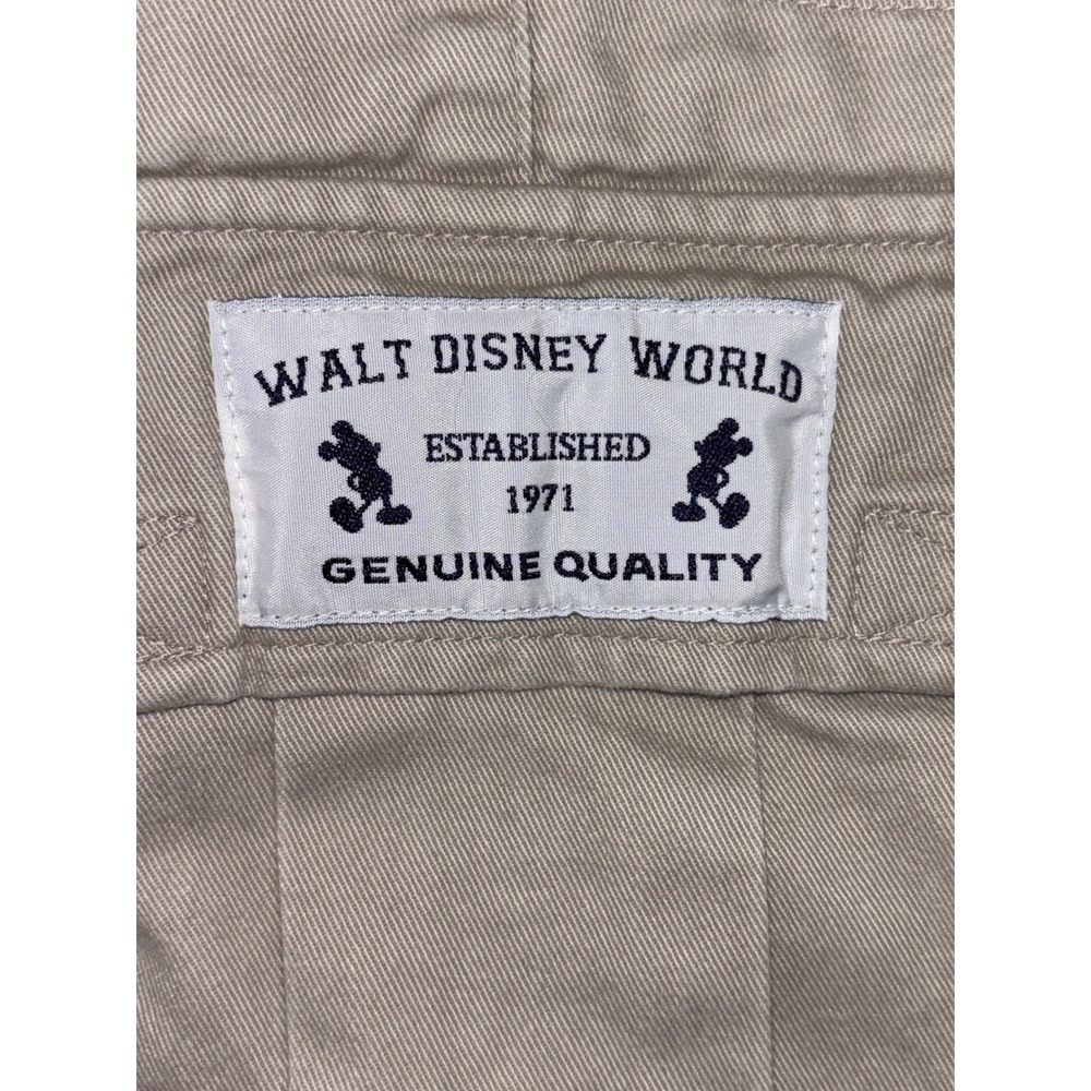 VINTAGE WALT DISNEY WORLD Mens Cargo Short Dad 90s Y2K Khaki 42 2XL Cotton Baggy - Picture 3 of 15